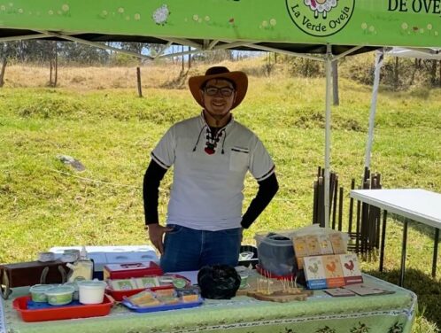 Gabriel Santizo (Riky) at the Zuleta cheese festival